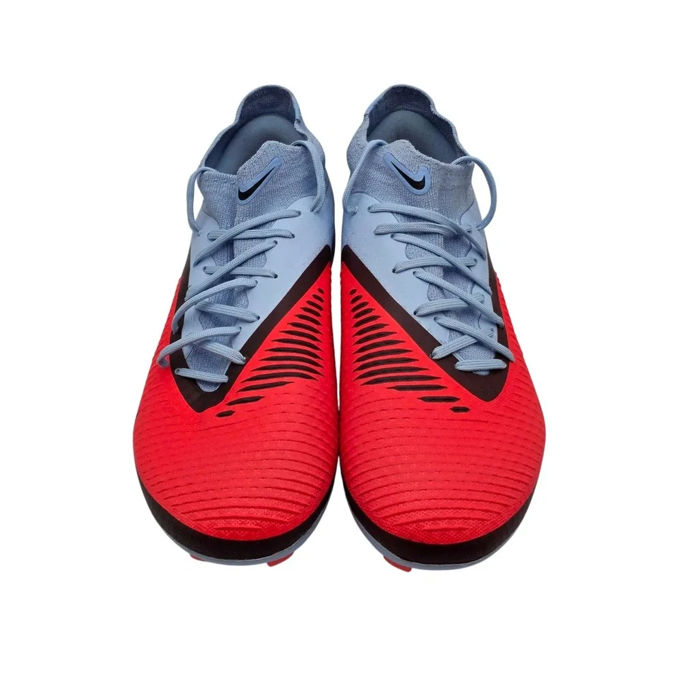 Nike Phantom 6 High Academy FG/MG Soccer Cleats Men's 9.5 Blue Red HQ2278-400